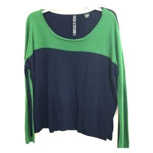 Nordstrom green and blue sweater